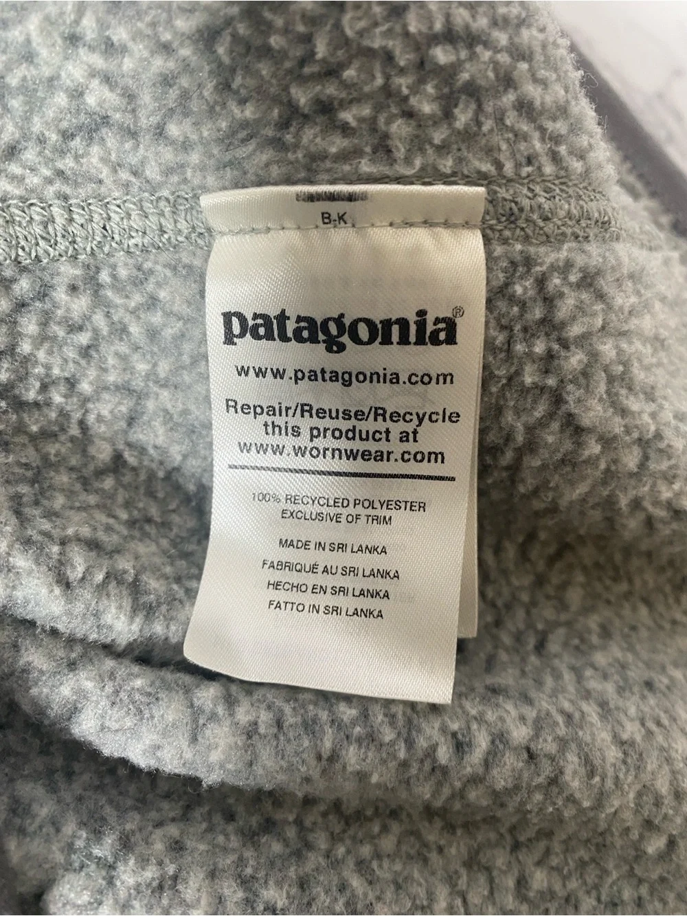 Patagonia Men's Better Sweater Fleece Vest XXL Gray Full zip Pockets